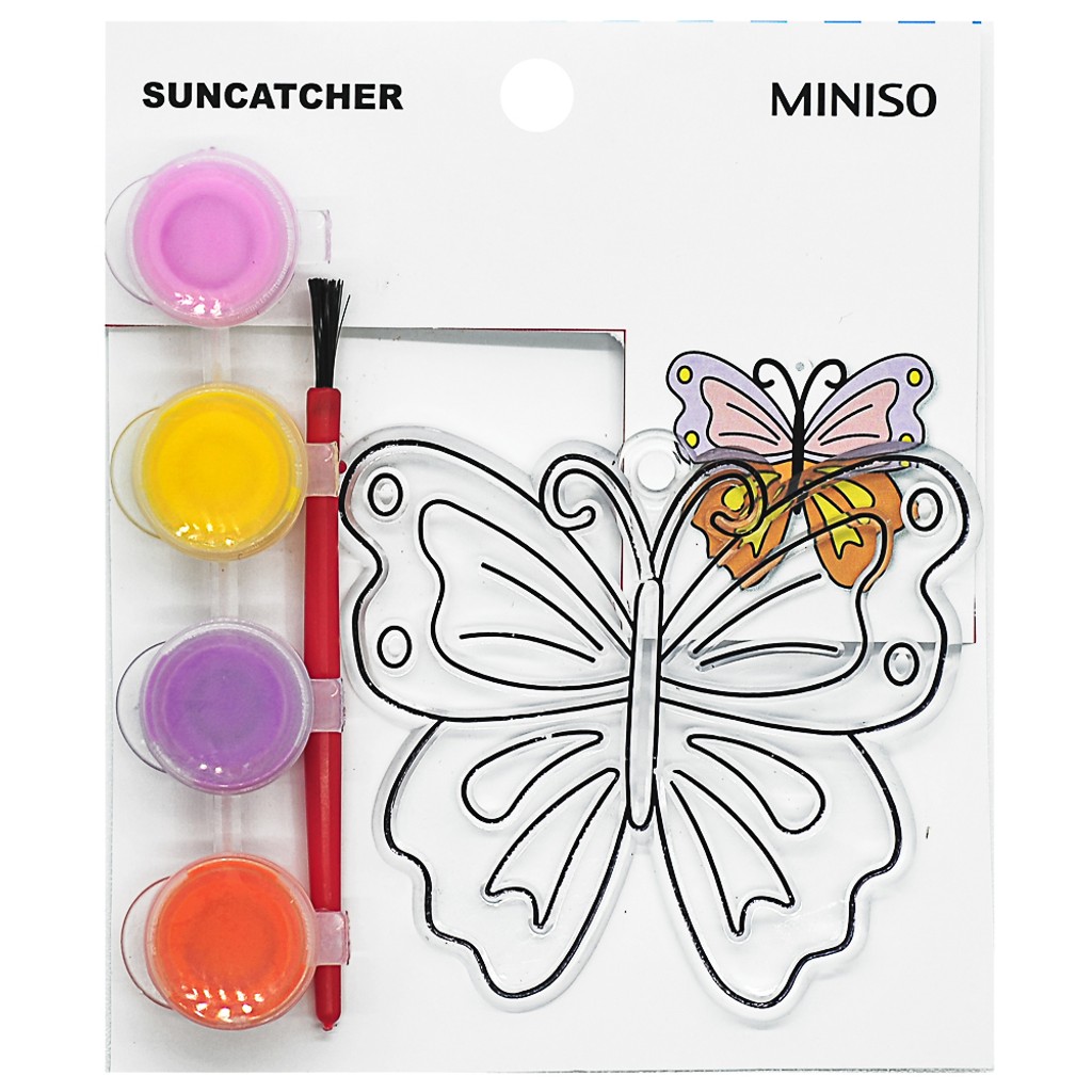 Atrapa sol para colorear (Mariposa)
