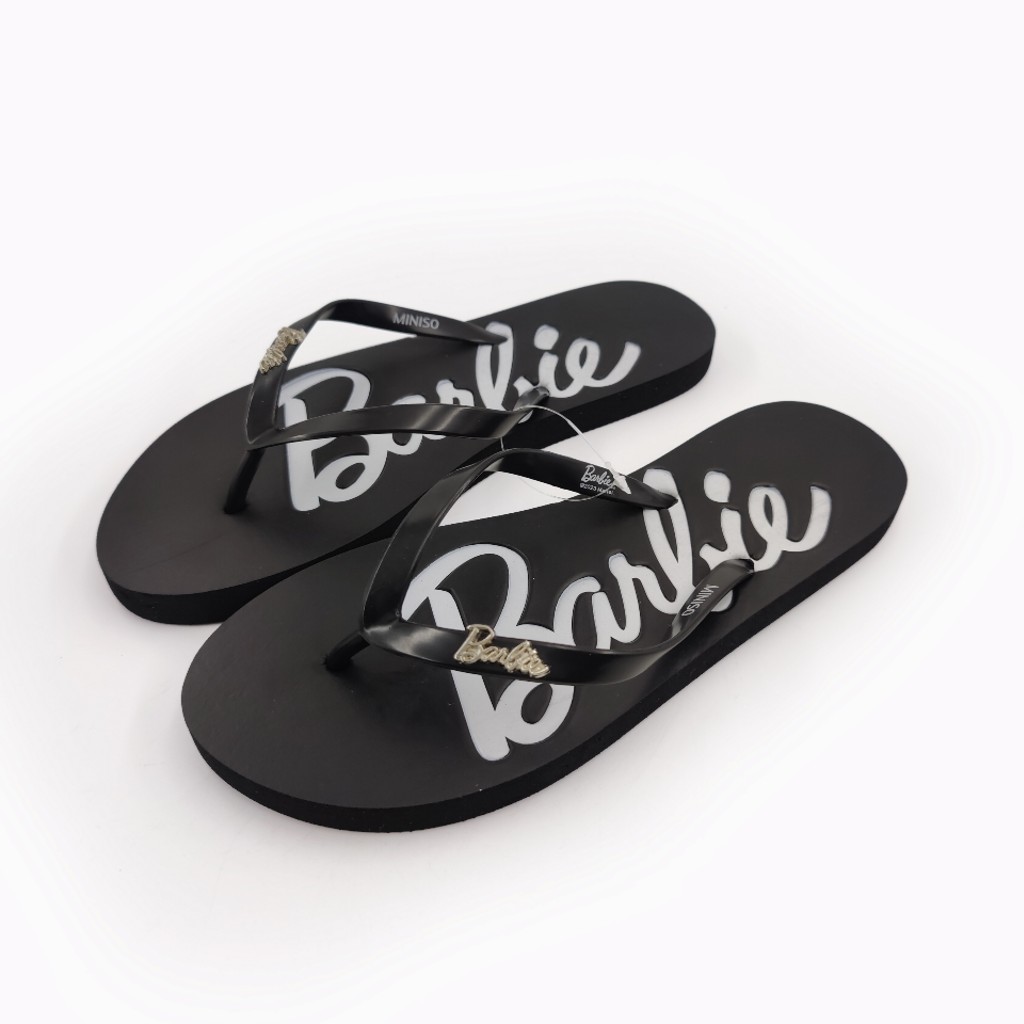 Barbie Sandalias Mujer (Negro,39-40)