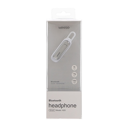 [4514835183921] Audífono Bluetooth Inteligente Modelo:H20 (Blanco)